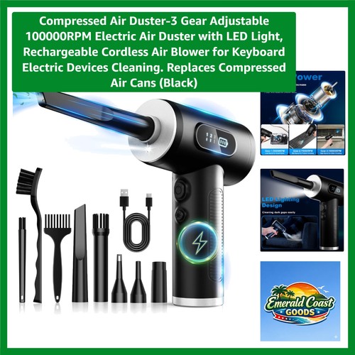 Efficient cordless air duster - air,