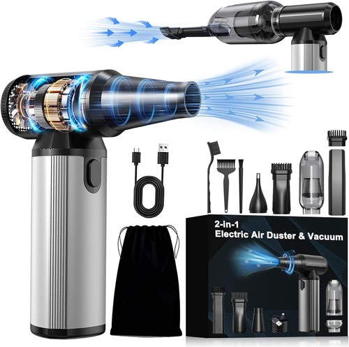 Compressed air duster - 2-in-1, &